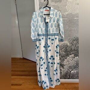 Oliphant Jaipur Blue Maxi Dress